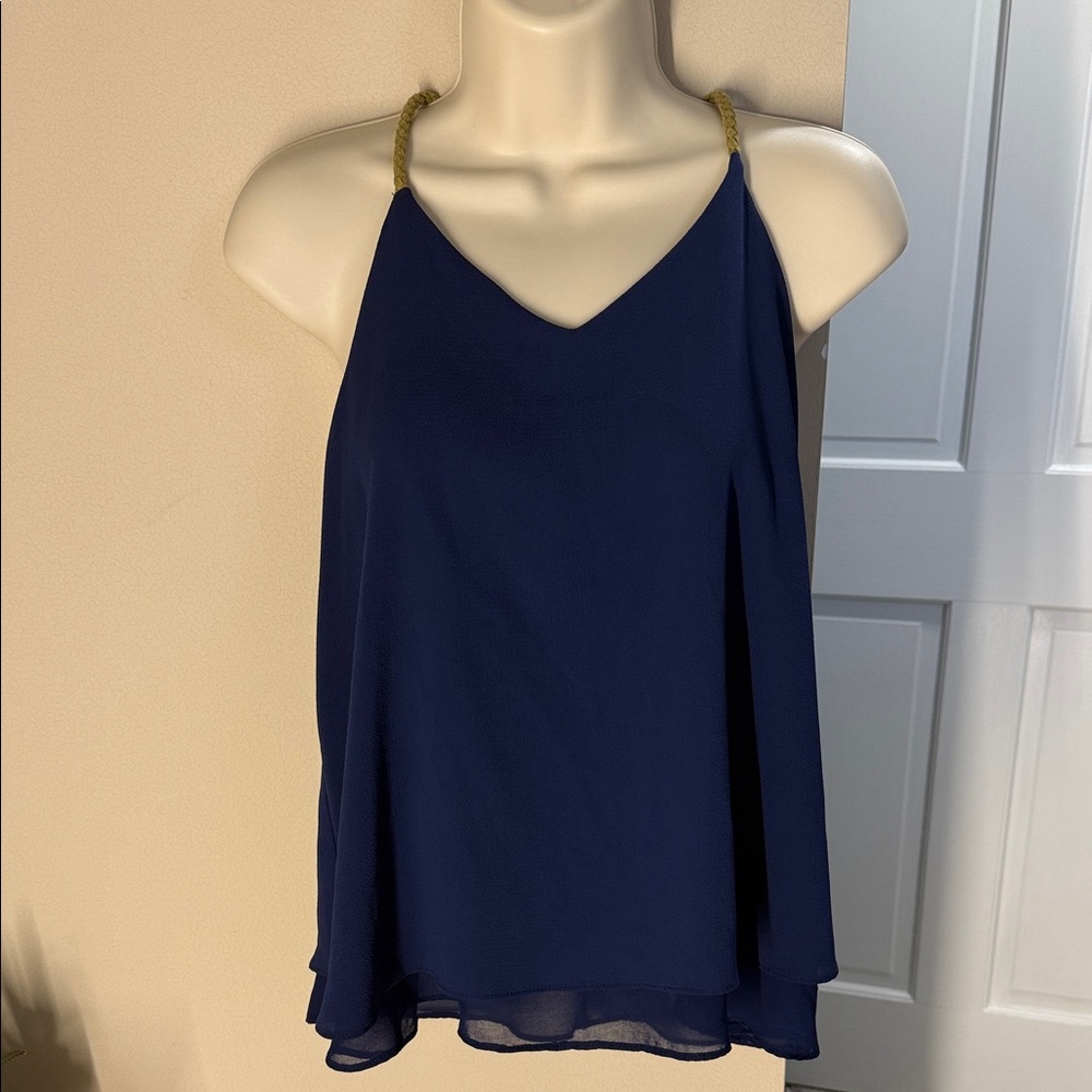 Sweet Wanderer navy blue tank top